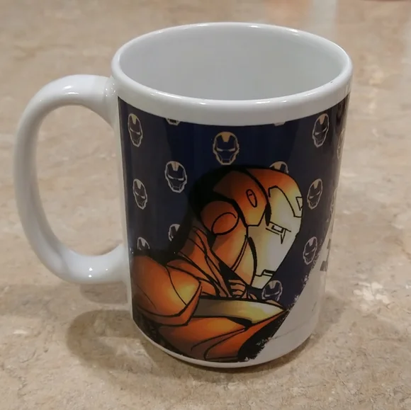 Marvel Iron Man Hero Flag 15 oz. Coffee Mug / Cup